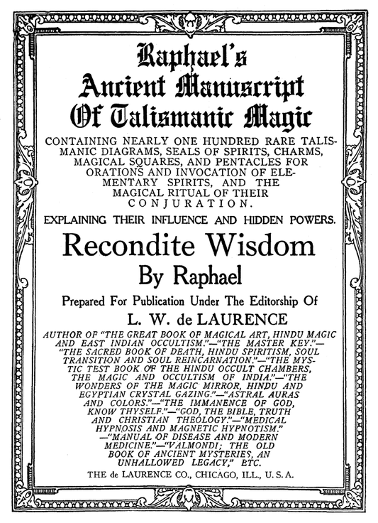 Raphael's Guide to Astrology & Raphael's Ancient Manuscript of Talismanic Magic