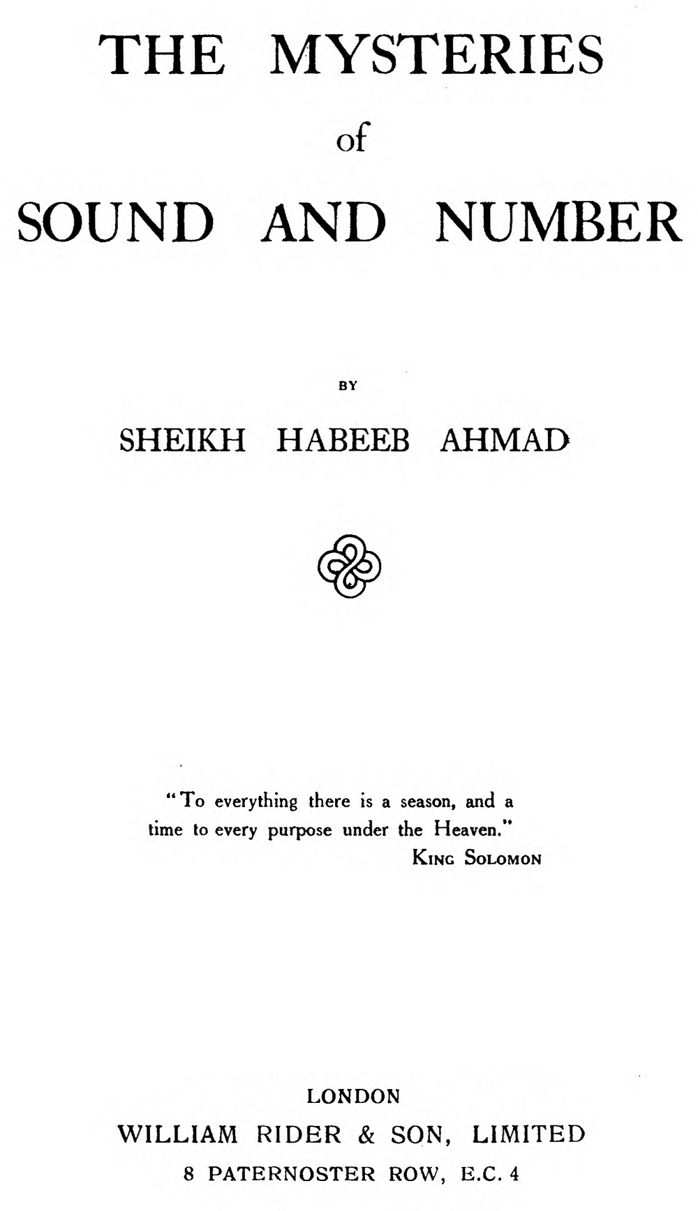 Collected Sheikh & Mabel Ahmad