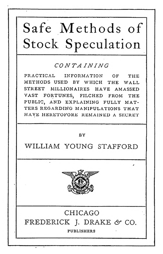 Safe Methods of Stock Speculation