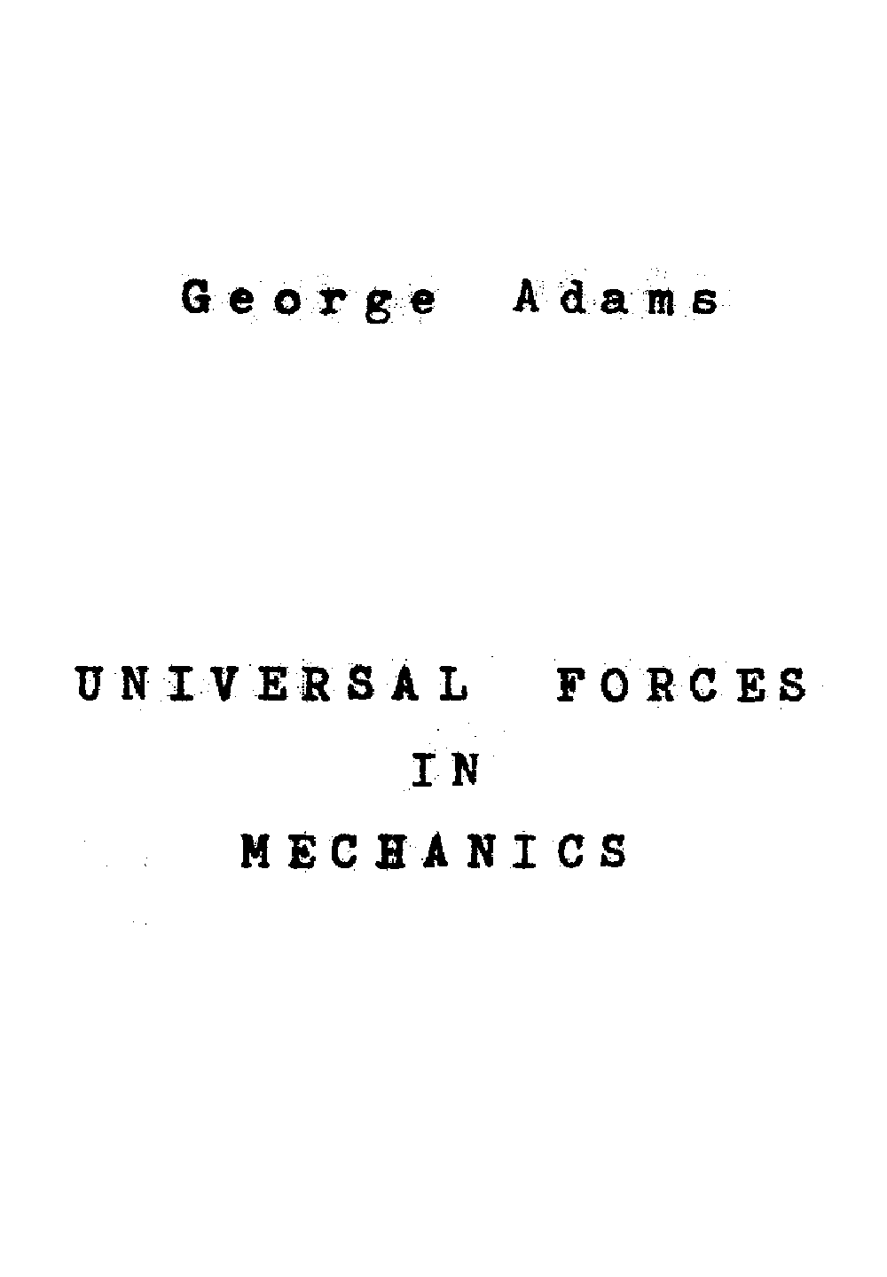 Collected Essays of George Adams