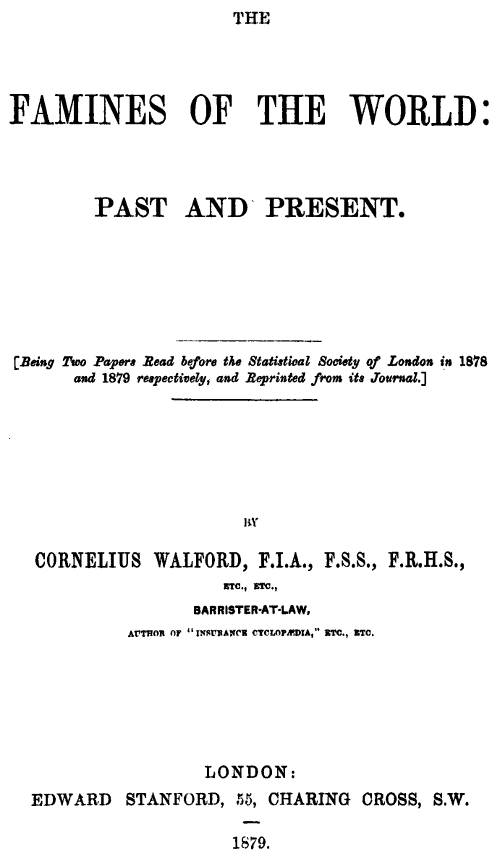 Famines of the World
