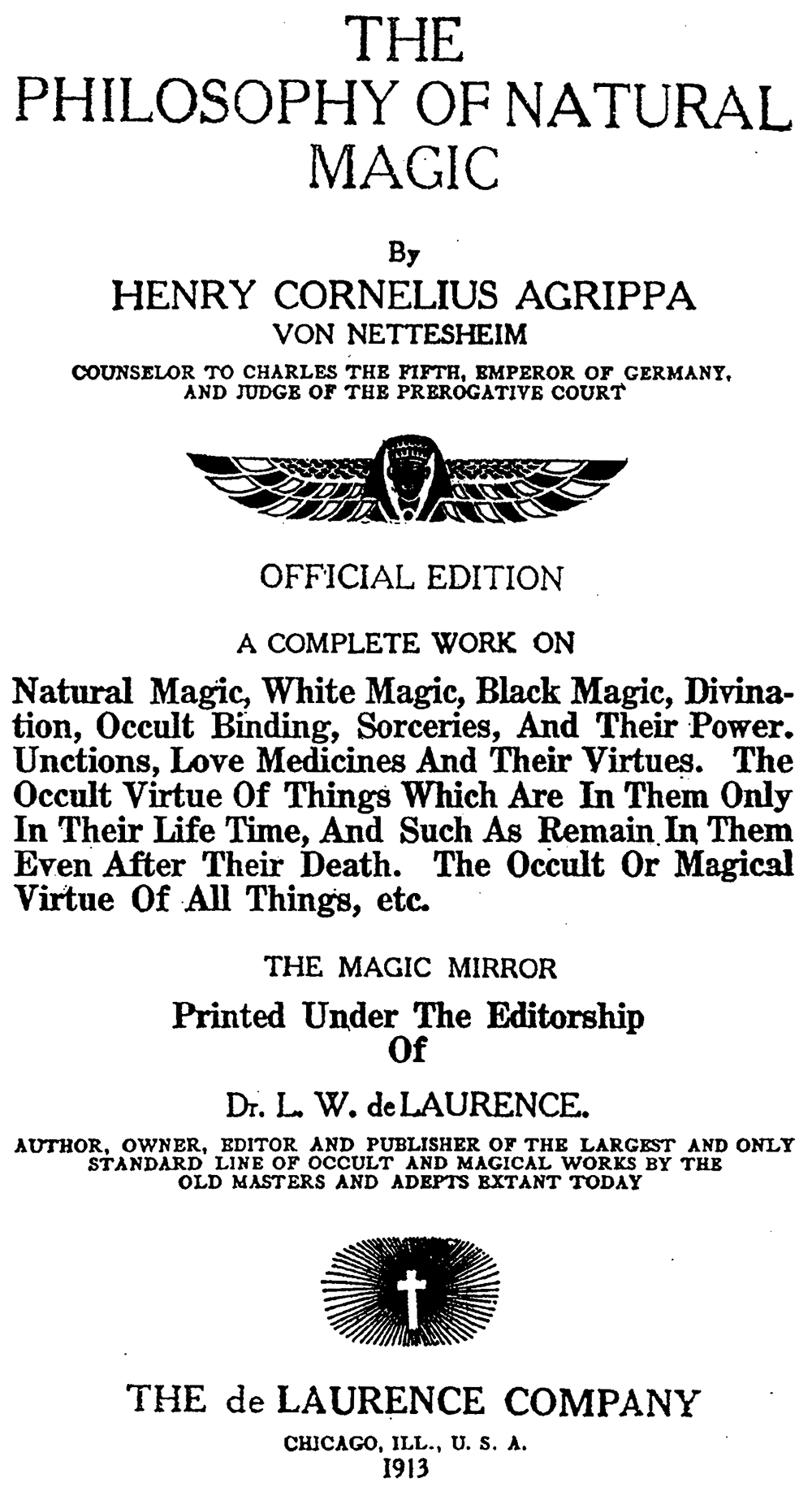The Philosophy of Natural Magic