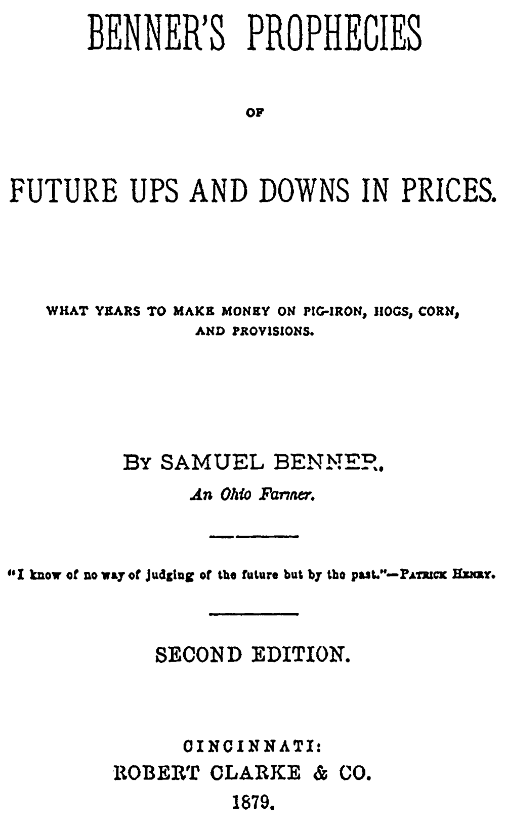 Benner's Prophecies