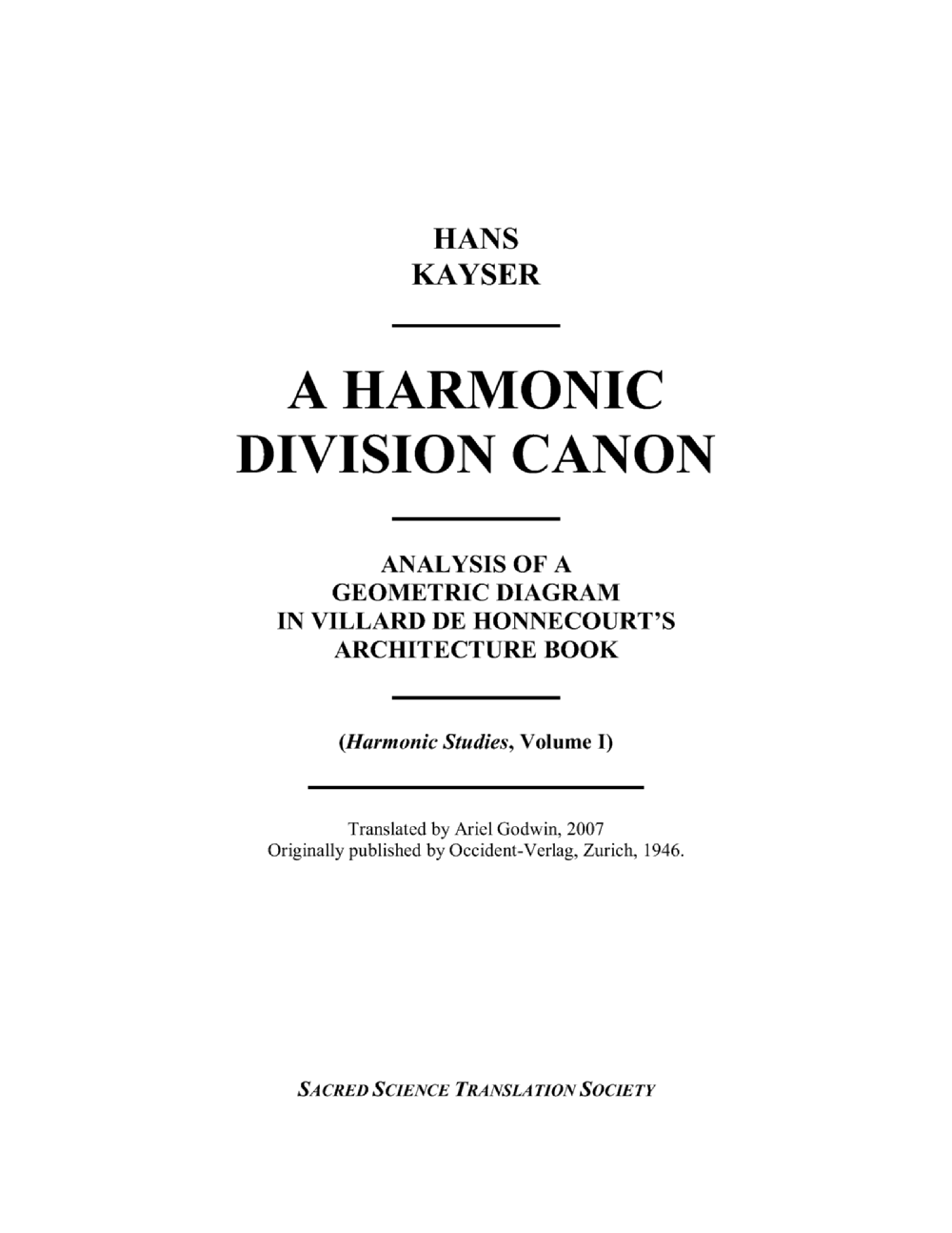 A Harmonic Division Canon