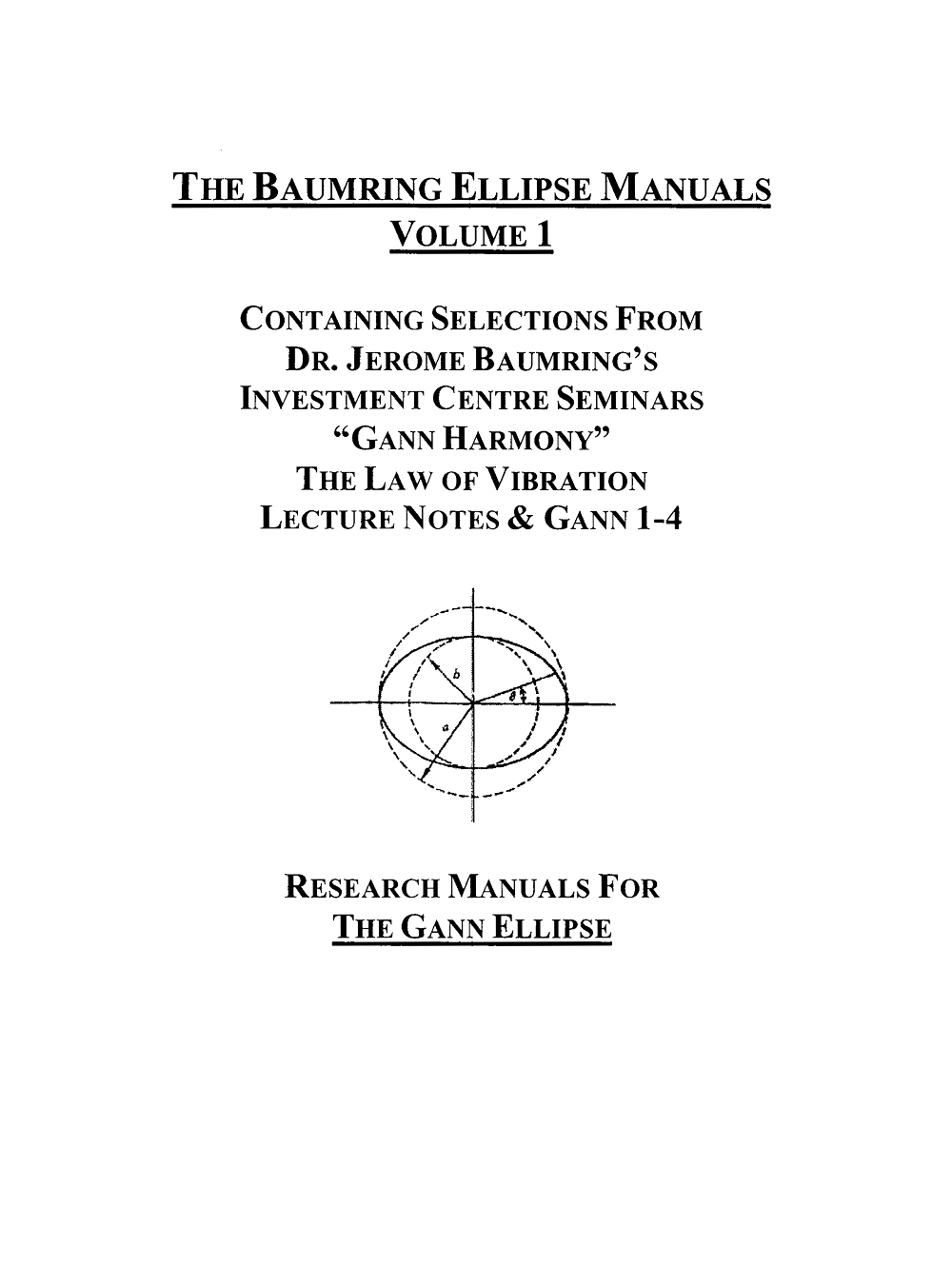The Gann Ellipse Set