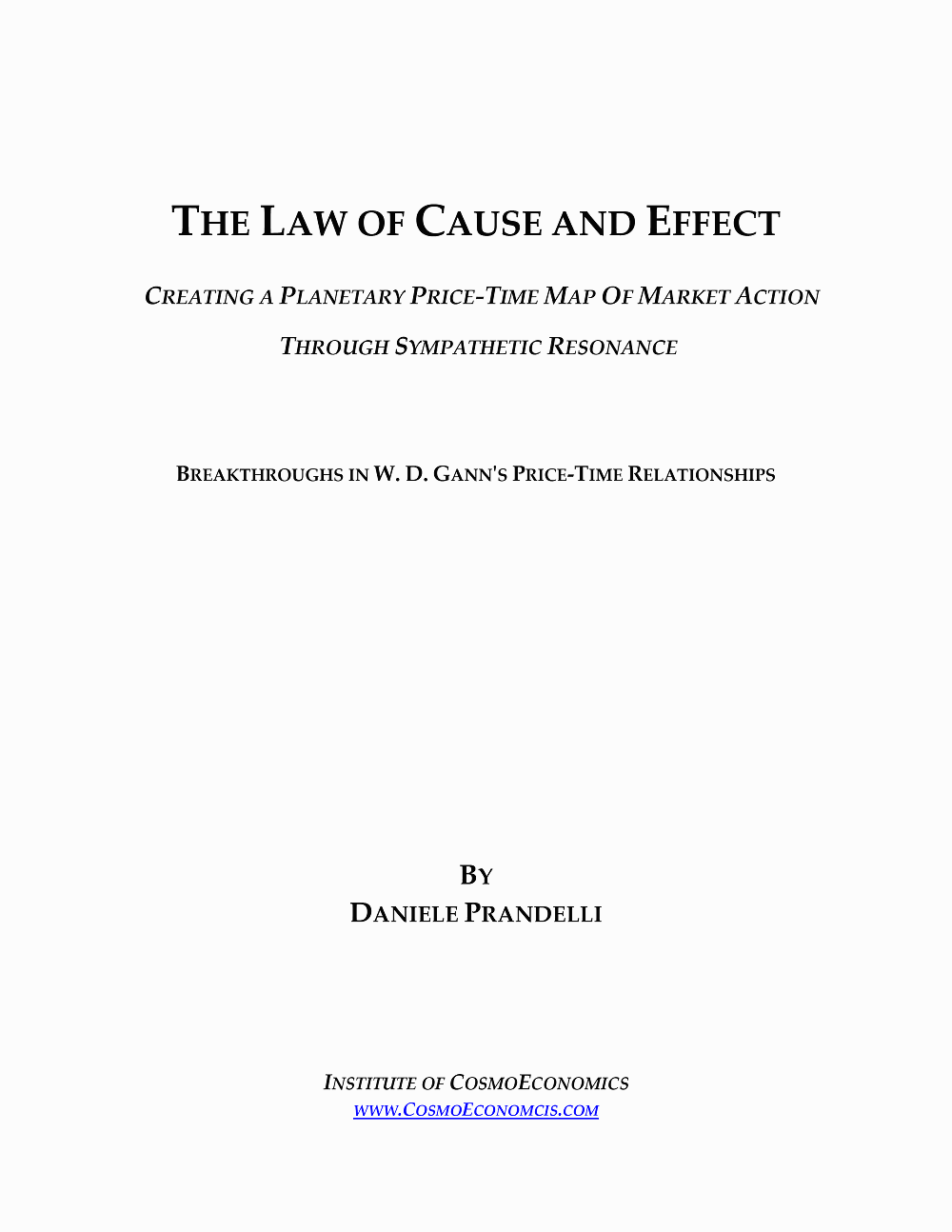 The Law of Cause and Effect
