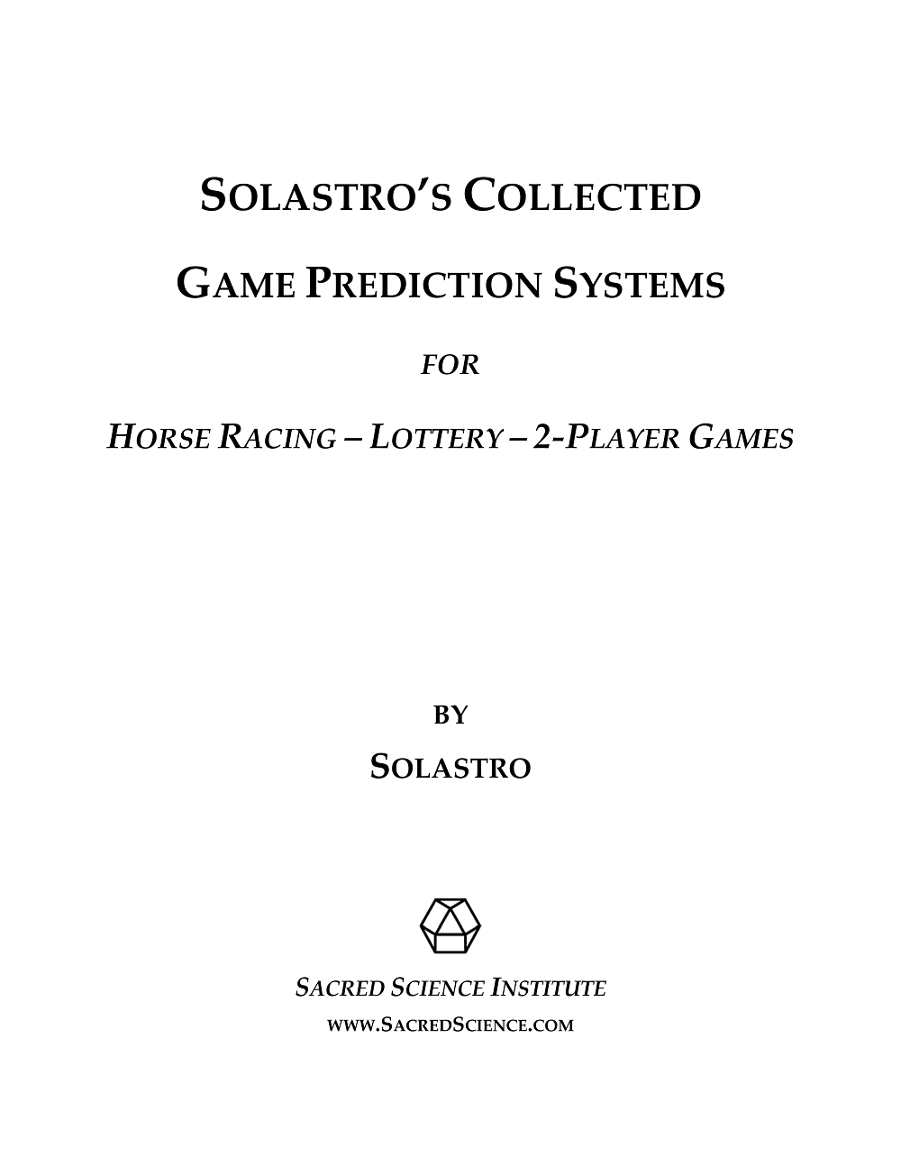 Solastro's Collected Game Prediction Systems