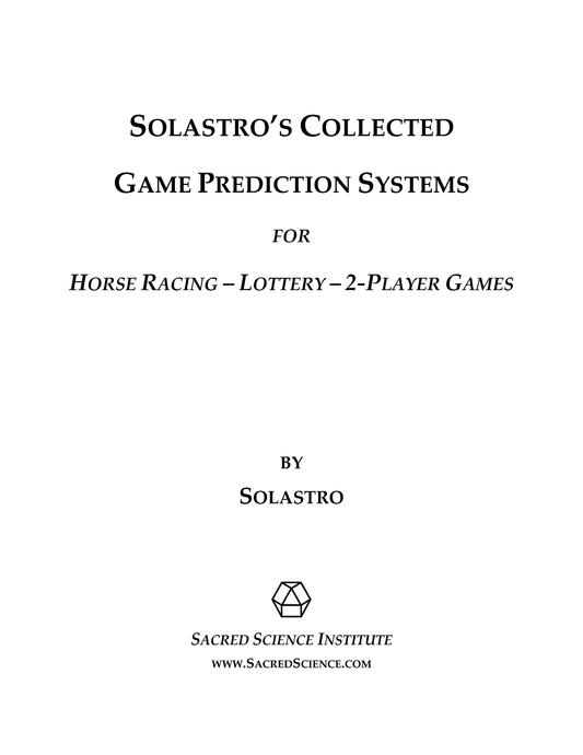 Solastro's Collected Game Prediction Systems