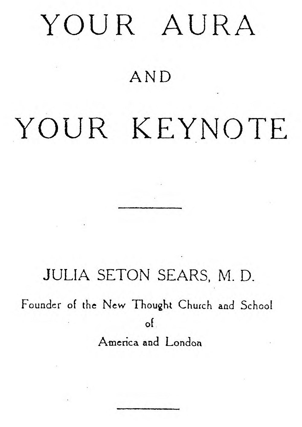 Your Aura & Your Keynote