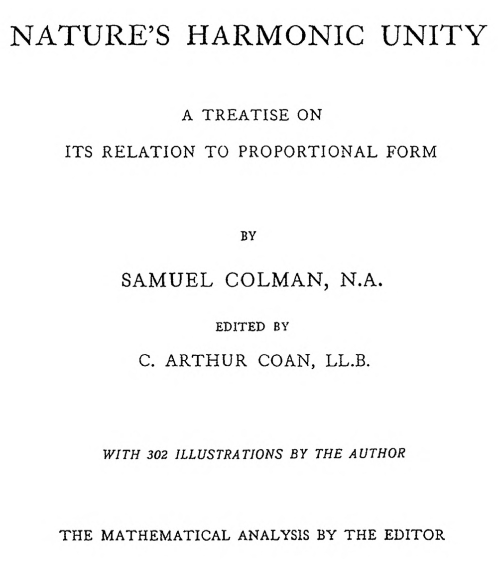 Nature's Harmonic Unity