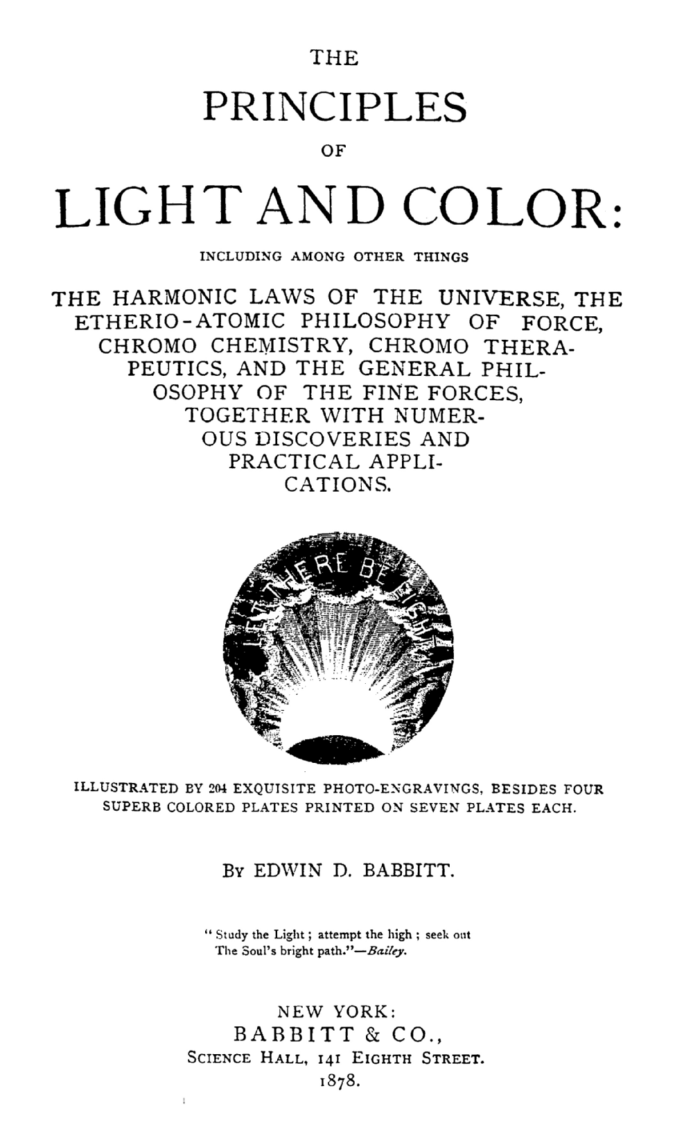 The Principles of Light & Color