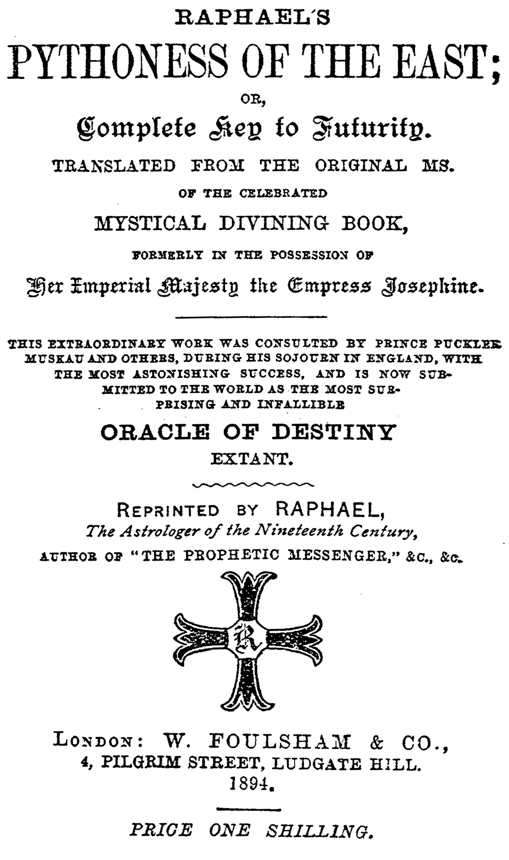 Raphael's Pythoness of the East – CosmoEconomics, LLC