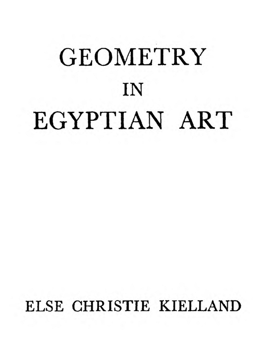 Geometry in Egyptian Art