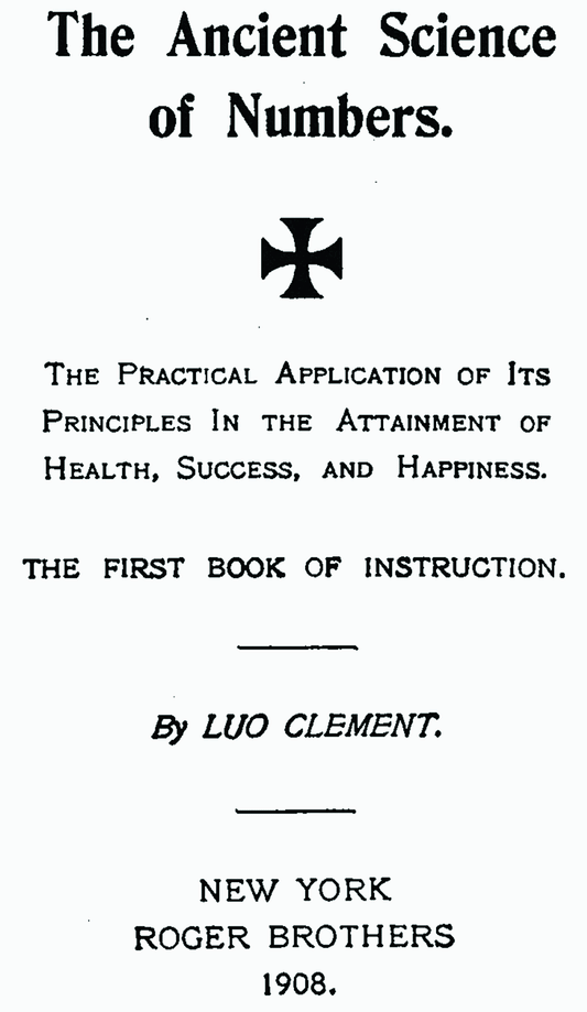 The Ancient Science of Numbers