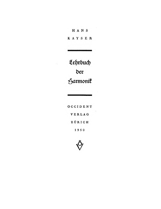 Lehrbuck der Harmonik