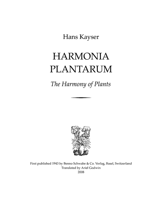 Harmonia Plantarum