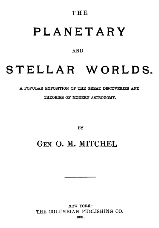 Planetary & Stellar Worlds