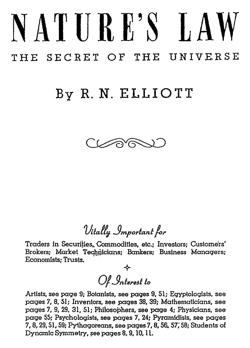 Collected Works of R. N. Elliot